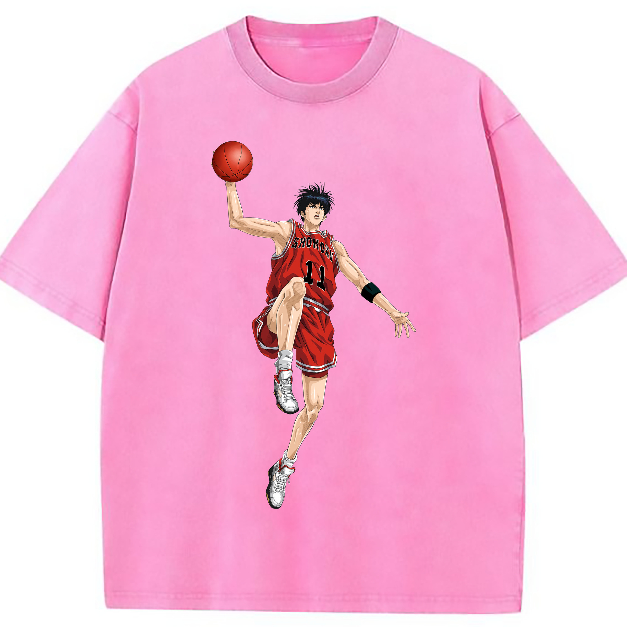 （画像用） SLAM DUNK／スラムダンク 綿100% ヴィンテージ風 半袖Tシャツ（フロントプリント）